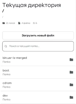 Файловий менеджер (SFTP)